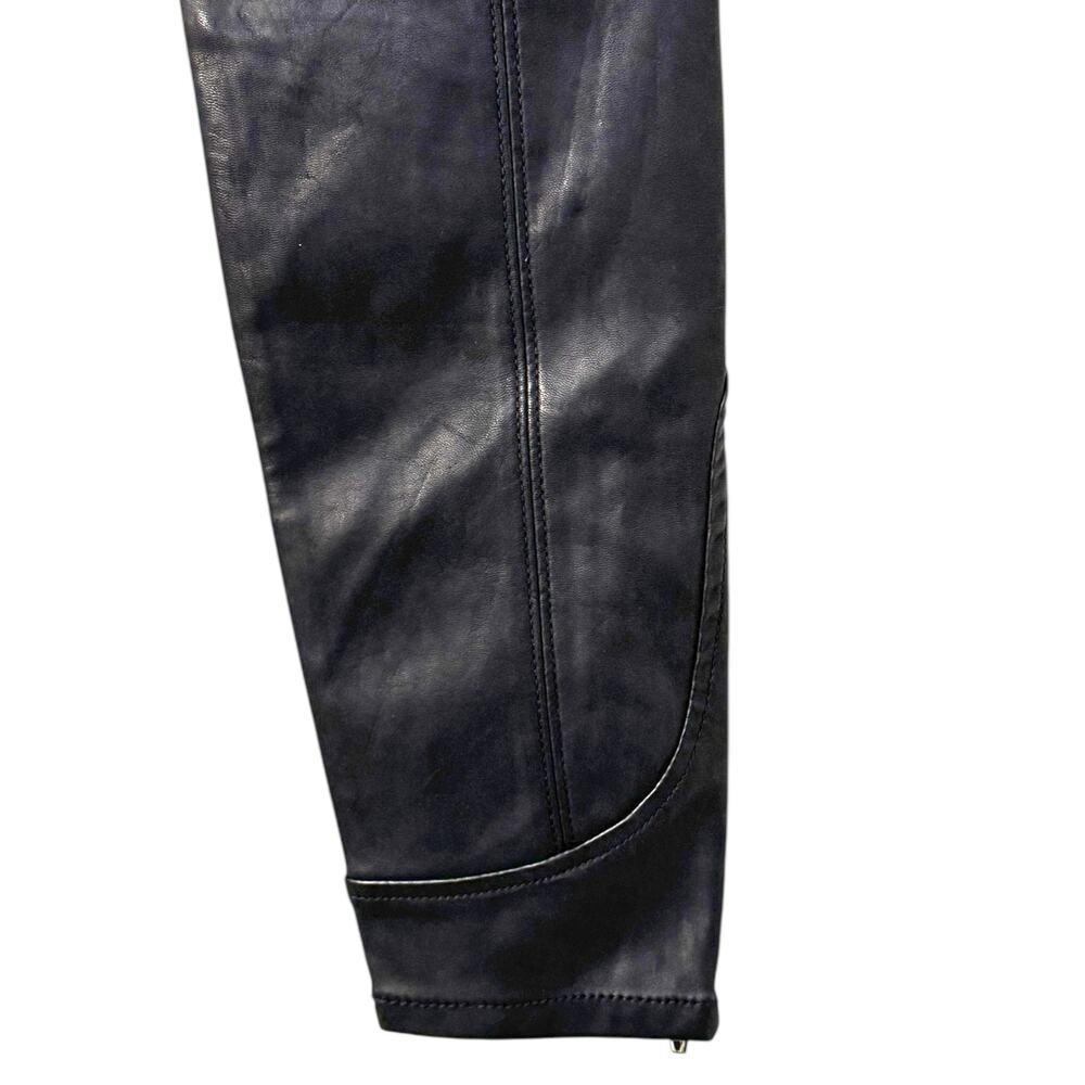 NWT BlankNYC Silent Vegan Leather Denim Moto Pants - Picture 14 of 16